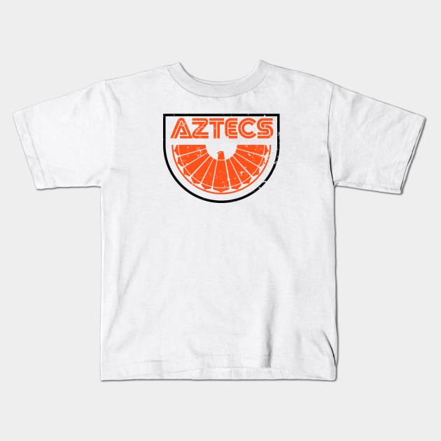 1974 Los Angeles Aztecs Vintage Soccer Kids T-Shirt by ryanjaycruz